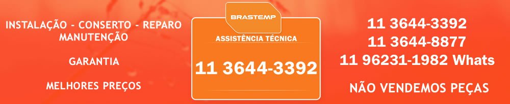assistência técnica brastemp